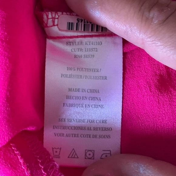 Kut from the Kloth Fuchsia Ruffle Knot Racerback - Picture 7 of 8